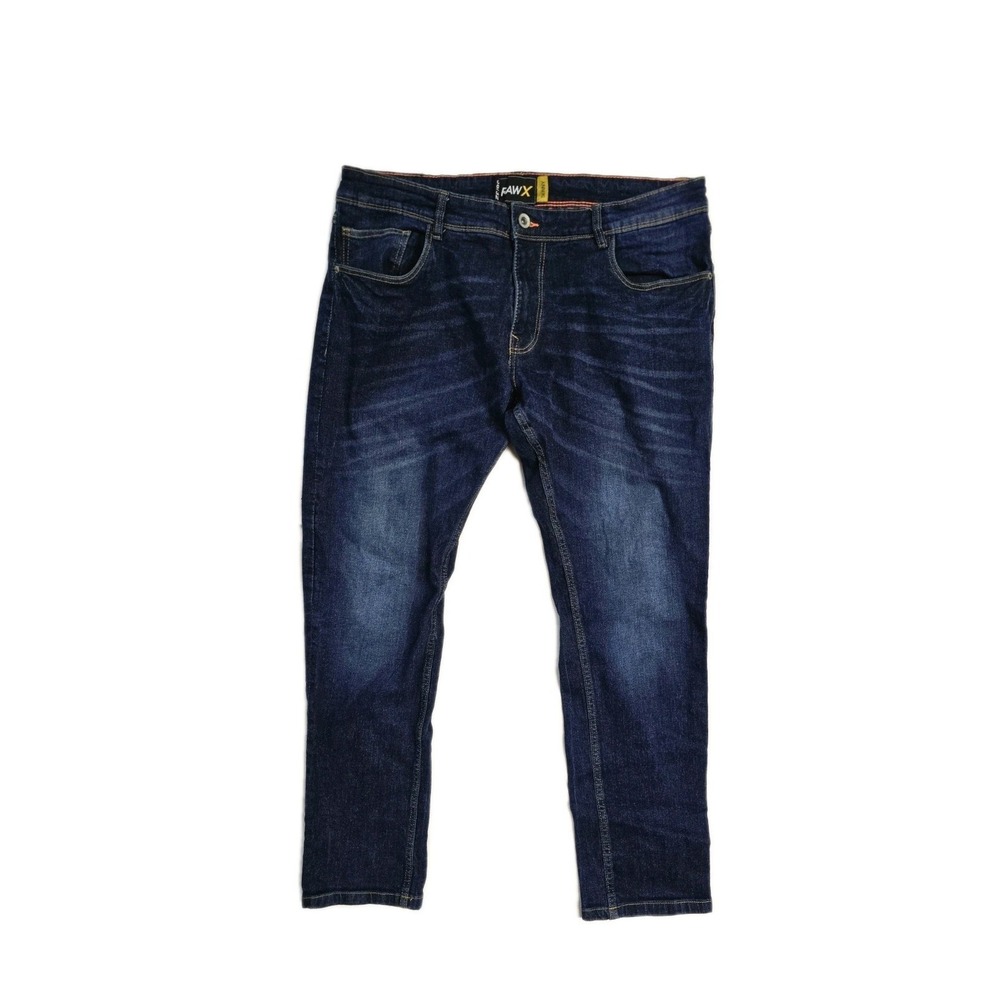 RAW X Jeans Men Skinny Taper Stretch 36x32 Street Style Blue
